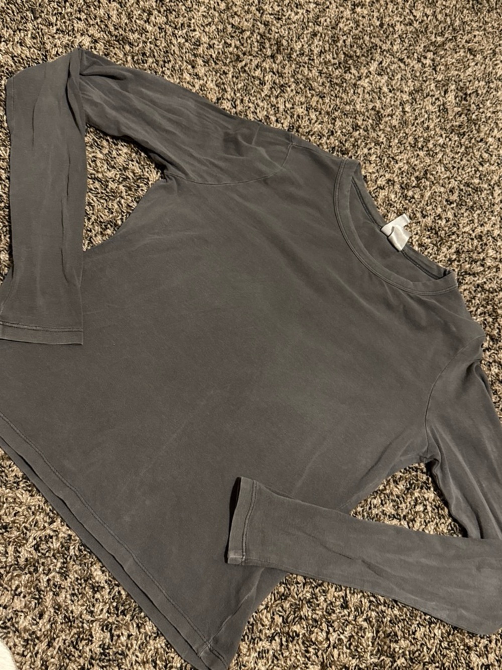 H&M Women's Long Sleeve Crewneck Tee - Gray